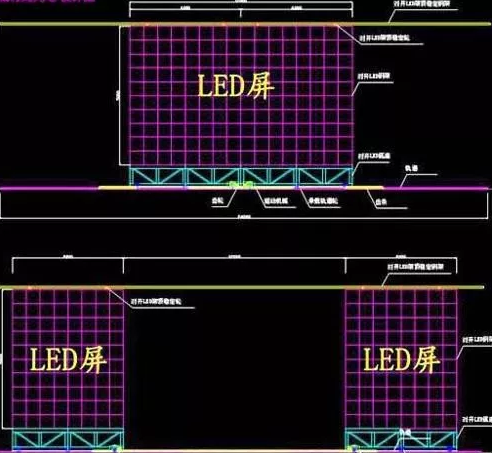 舞台開合式LED大屏